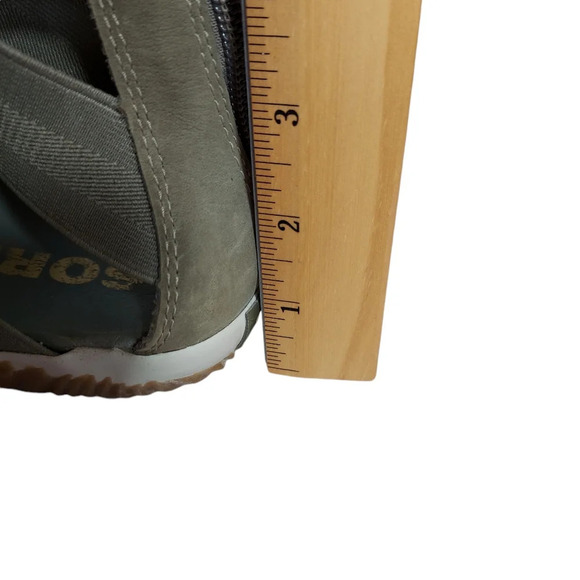 Sorel Out N About Plus Sage Green Strappy  Sandal Back Zip - Picture 5 of 16